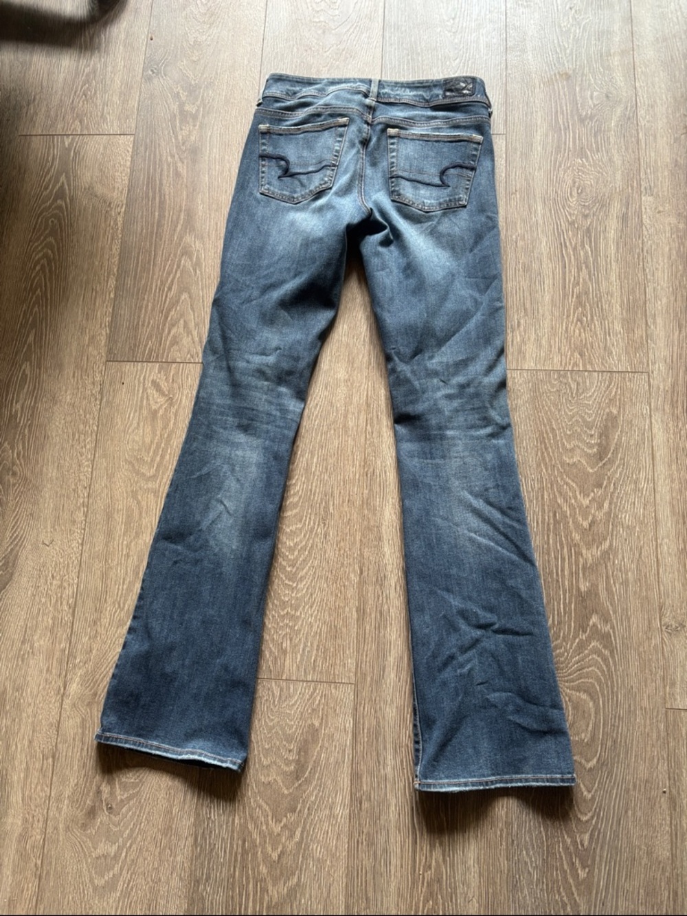 American Eagle Outfitters Dark Blue kick boot Jeans - Picture 7 of 8
